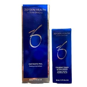 ZO Enzymatic Peel and Calming pH balancing toner